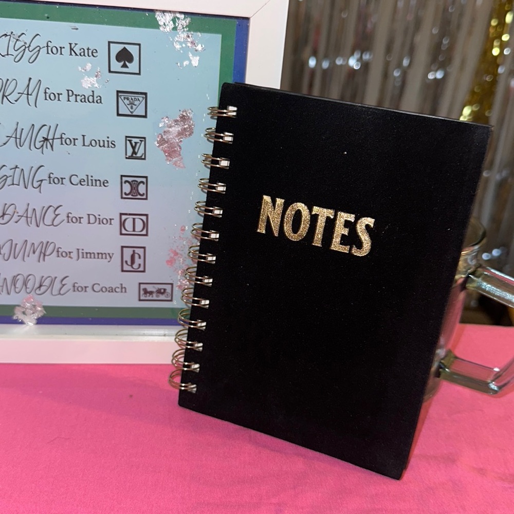 Velvet notepad